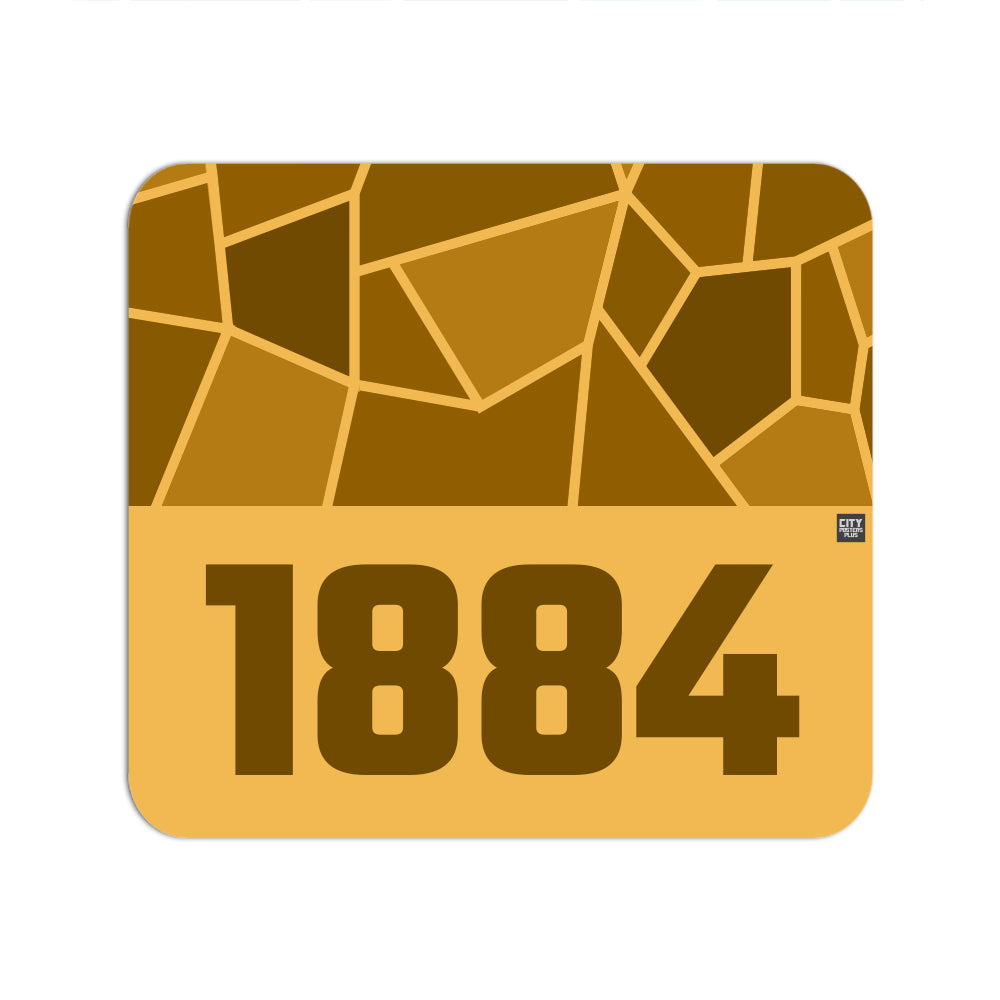 1884 Year Mouse pad (Golden Yellow)