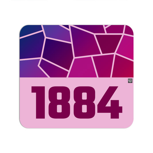 1884 Year Mouse pad (Light Pink)