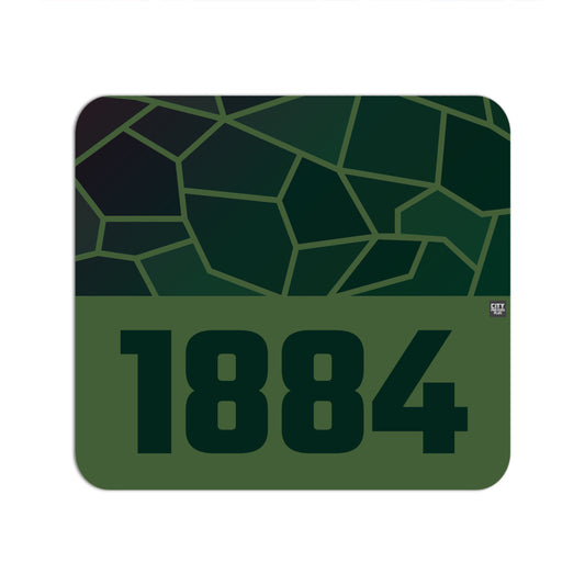 1884 Year Mouse pad (Olive Green)