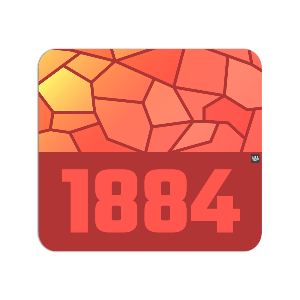 1884 Year Mouse pad (Red)