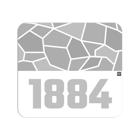 1884 Year Mouse pad (White)