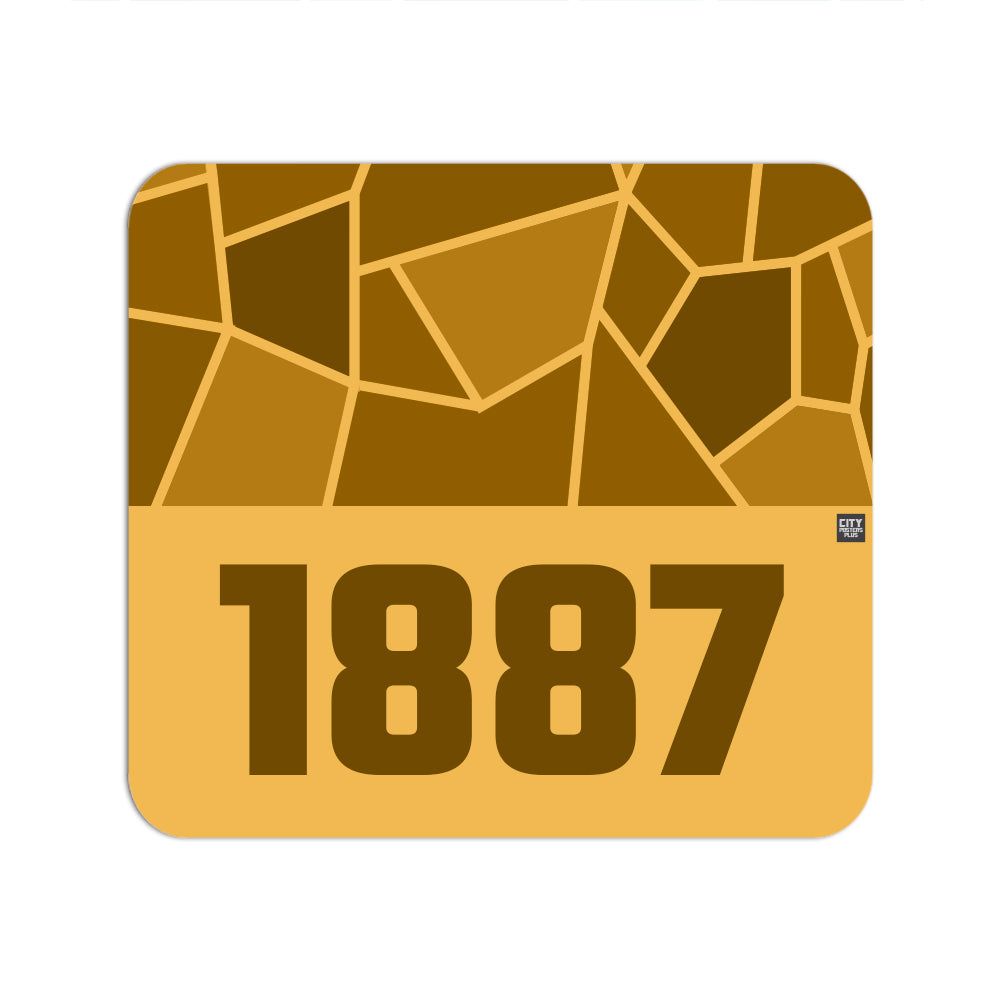 1887 Year Mouse pad (Golden Yellow)