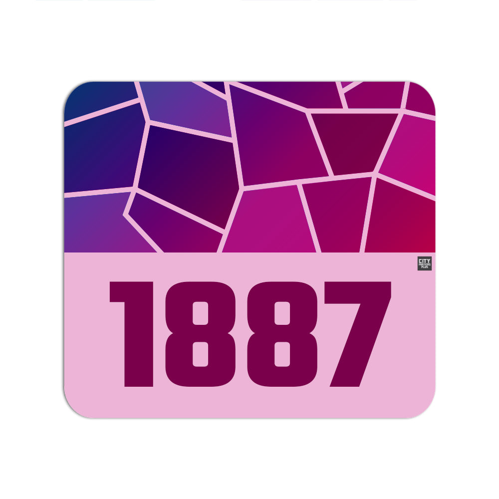 1887 Year Mouse pad (Light Pink)