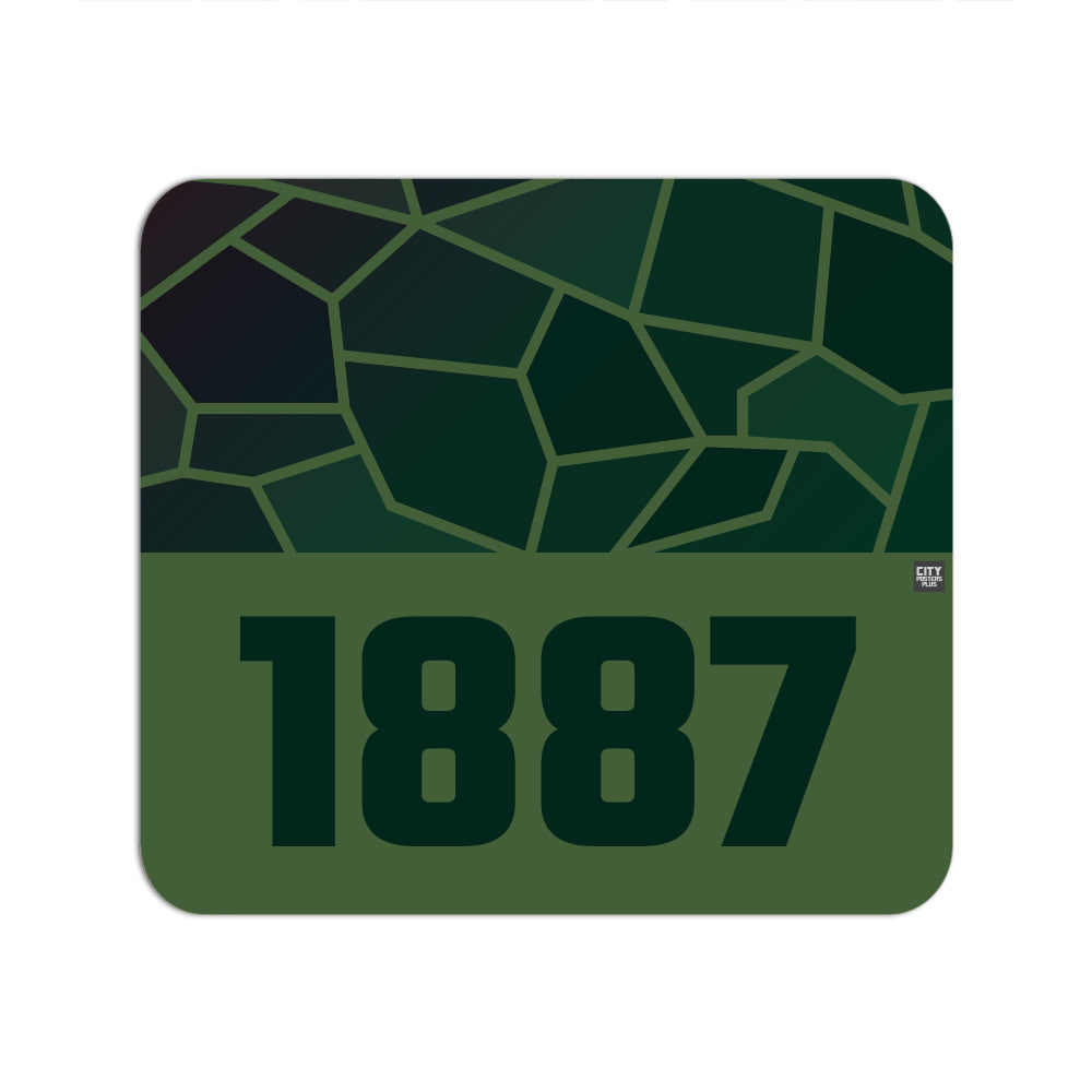 1887 Year Mouse pad (Olive Green)