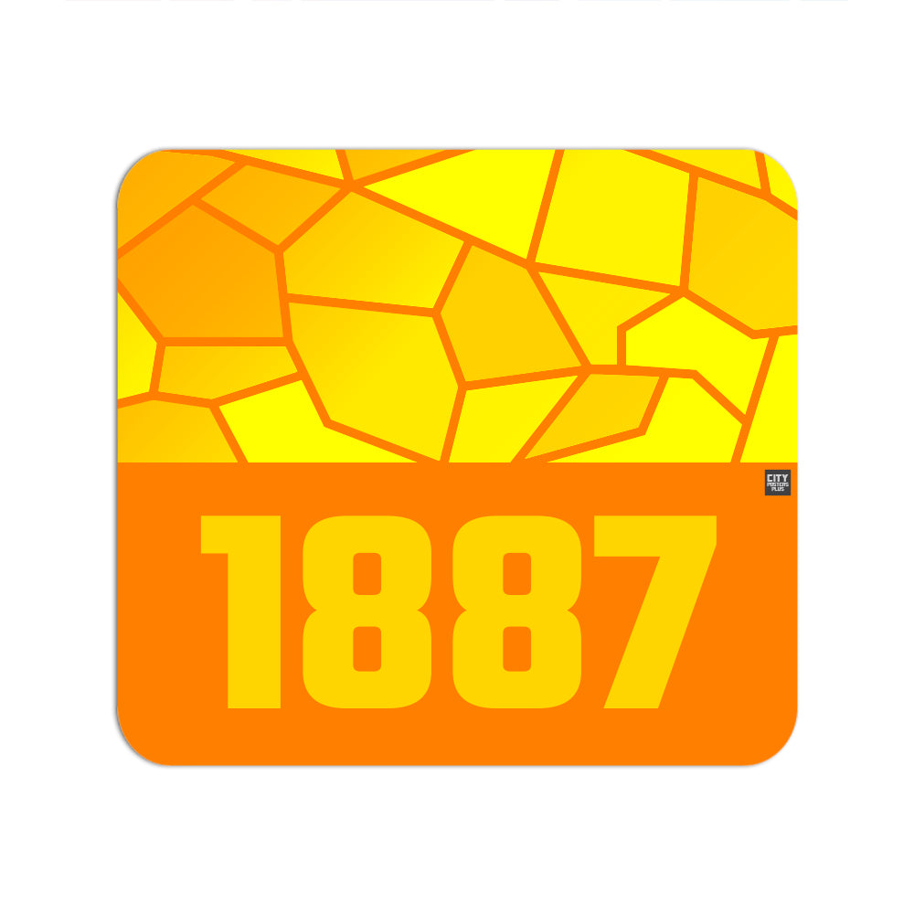 1887 Year Mouse pad (Orange)