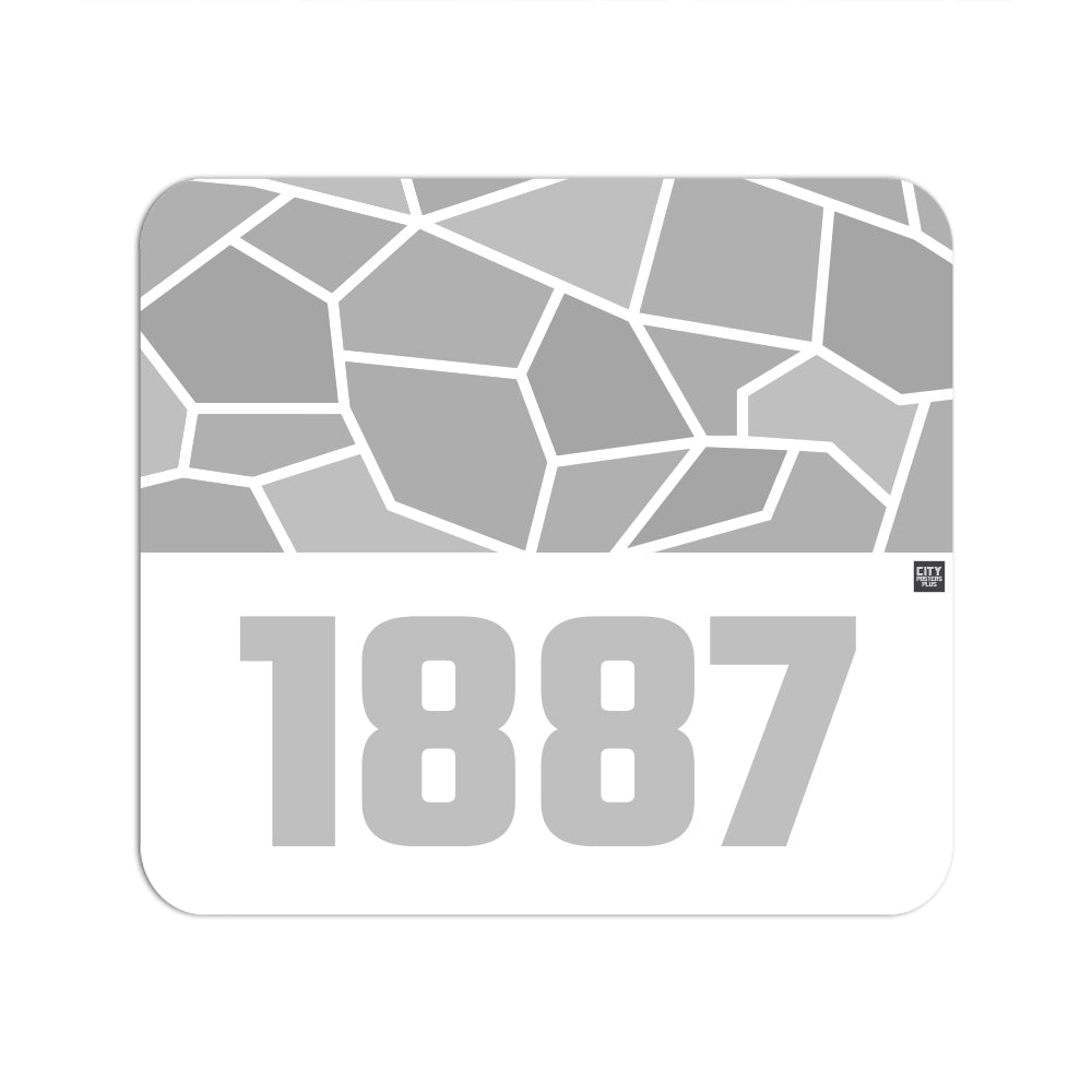 1887 Year Mouse pad (White)