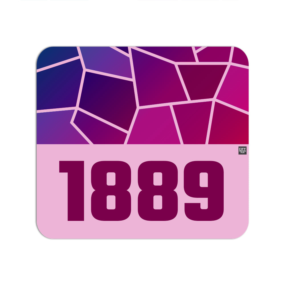 1889 Year Mouse pad (Light Pink)