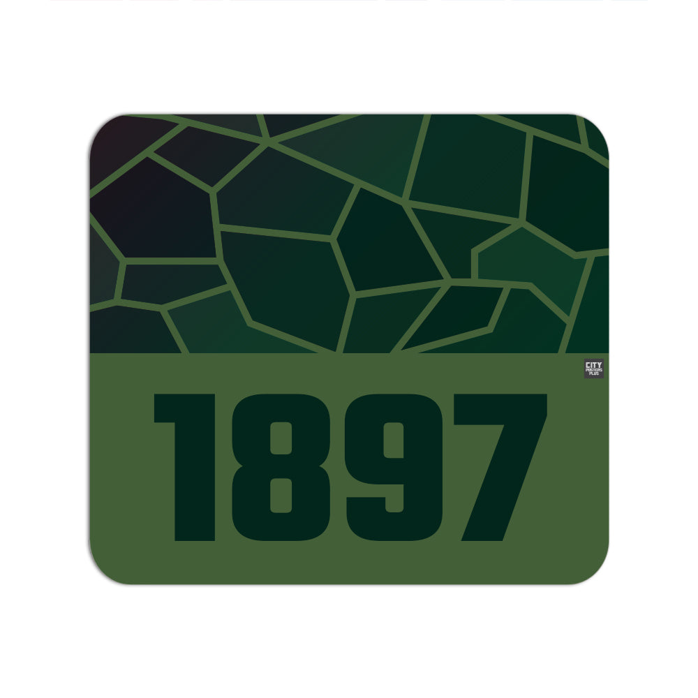 1897 Year Mouse pad (Olive Green)