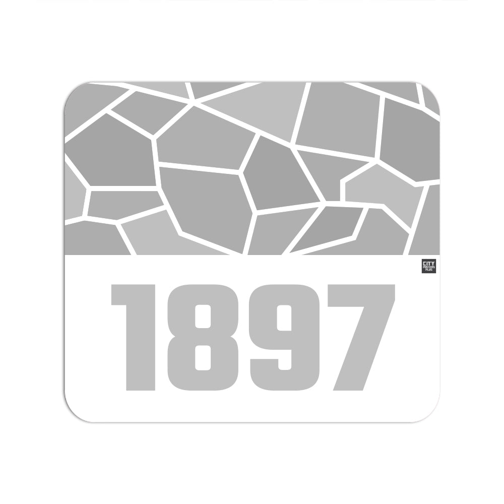 1897 Year Mouse pad (White)