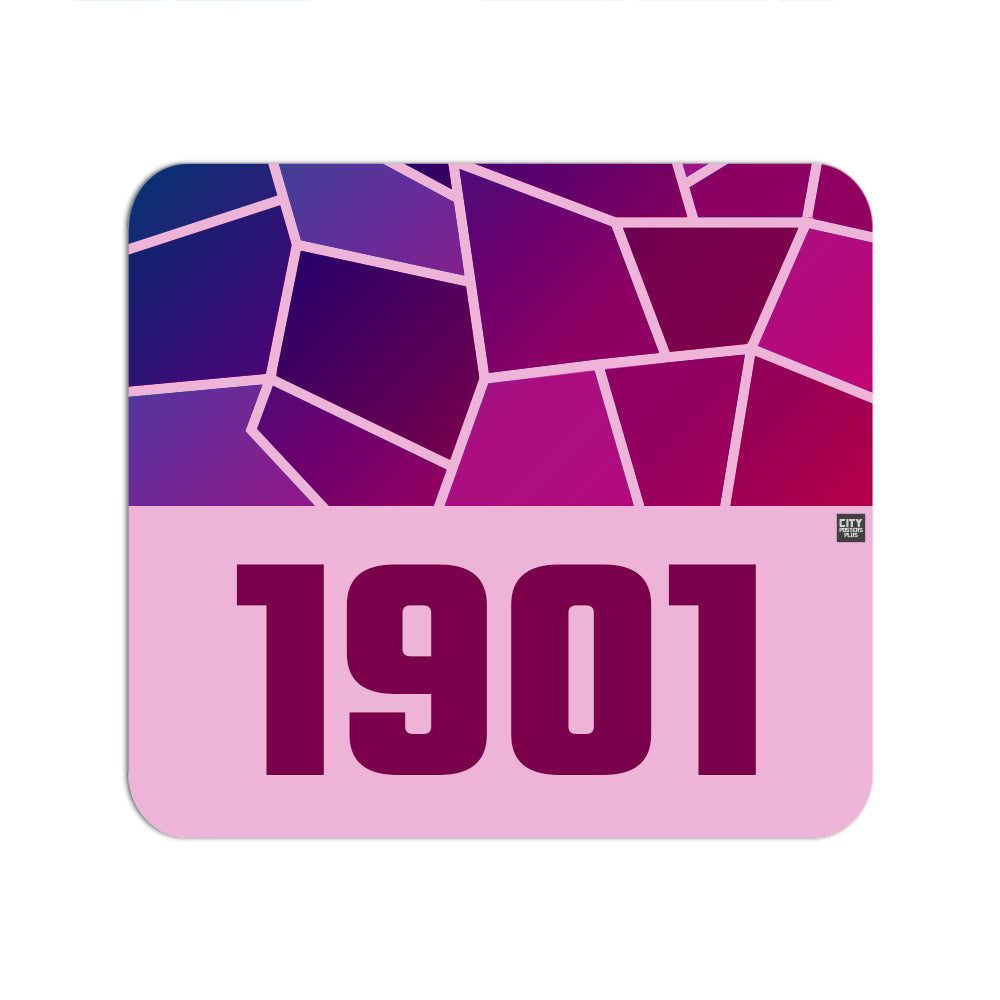 1901 Year Mouse pad (Light Pink)