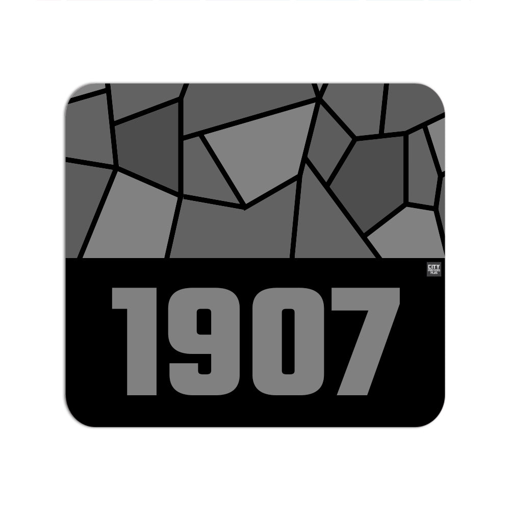 1907 Year Mouse pad (Black)