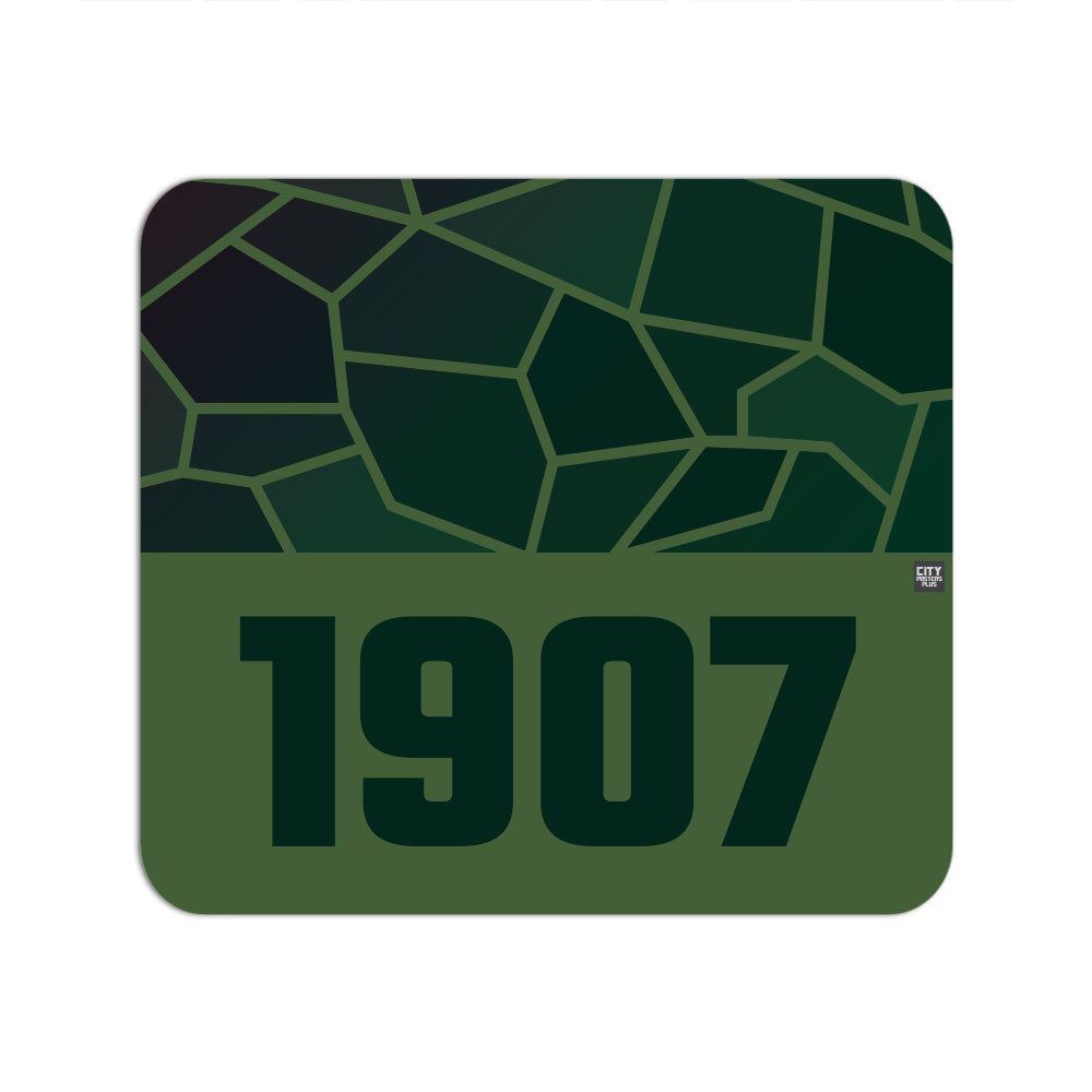 1907 Year Mouse pad (Olive Green)