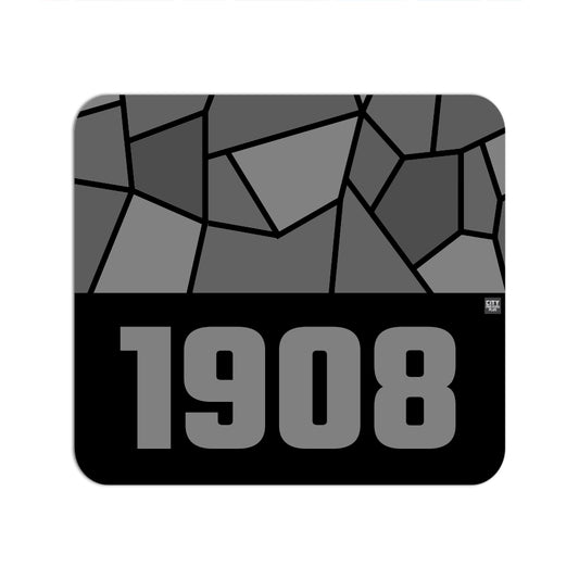 1908 Year Mouse pad (Black)