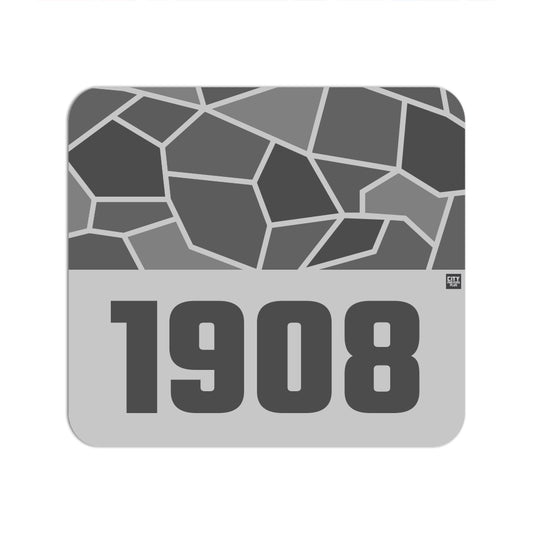 1908 Year Mouse pad (Melange Grey)