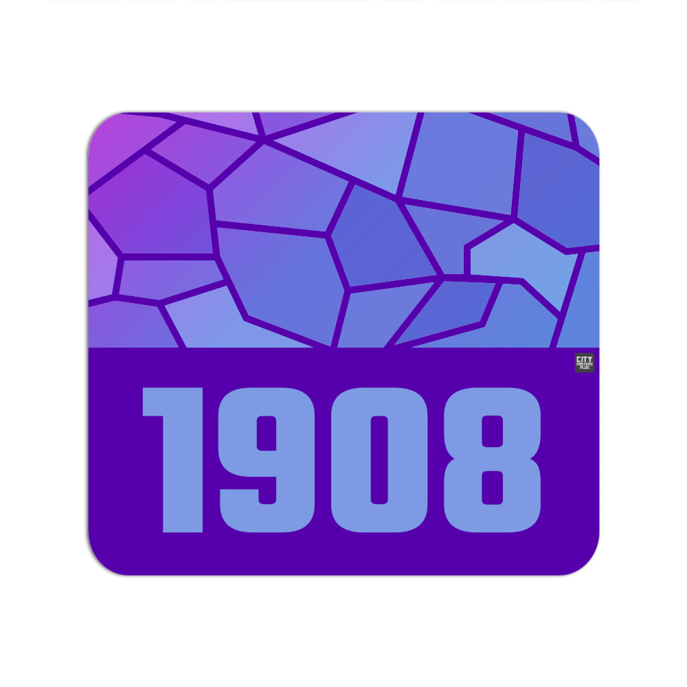 1908 Year Mouse pad (Purple)