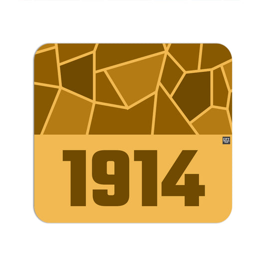 1914 Year Mouse pad (Golden Yellow)