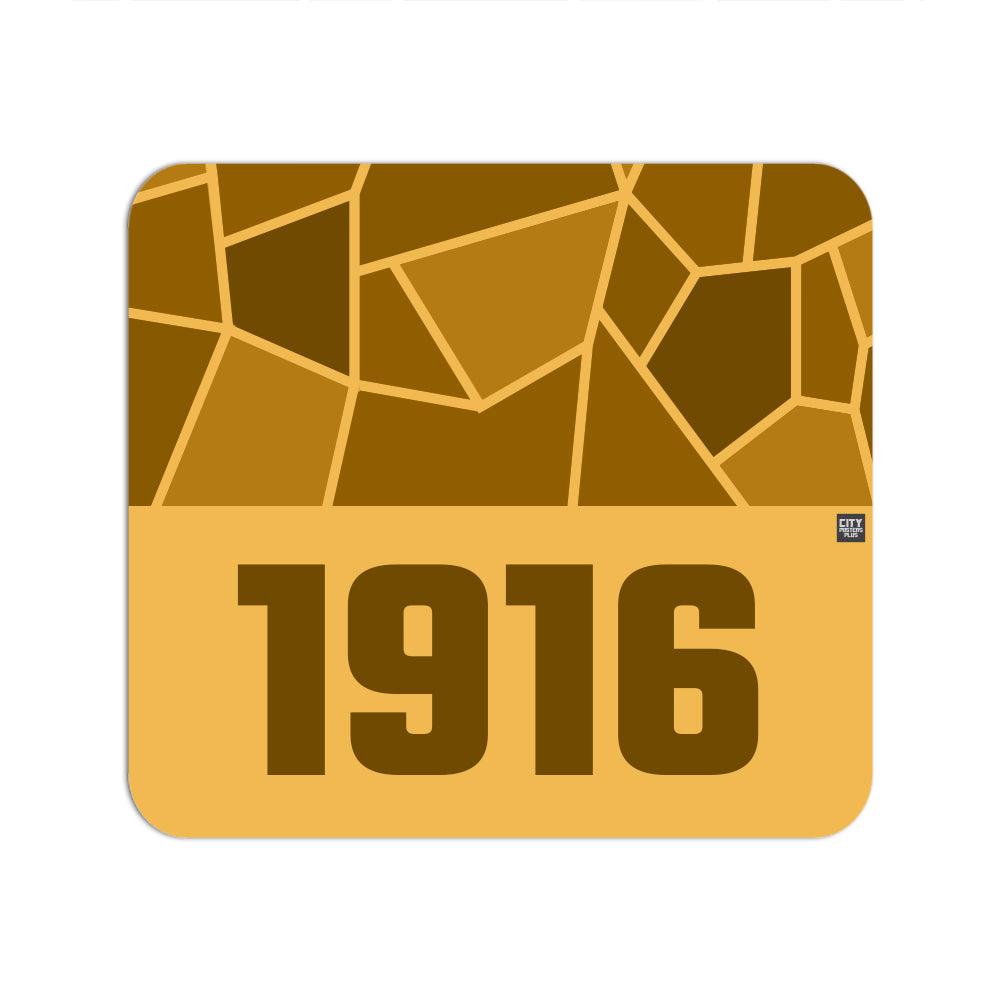 1916 Year Mouse pad (Golden Yellow)