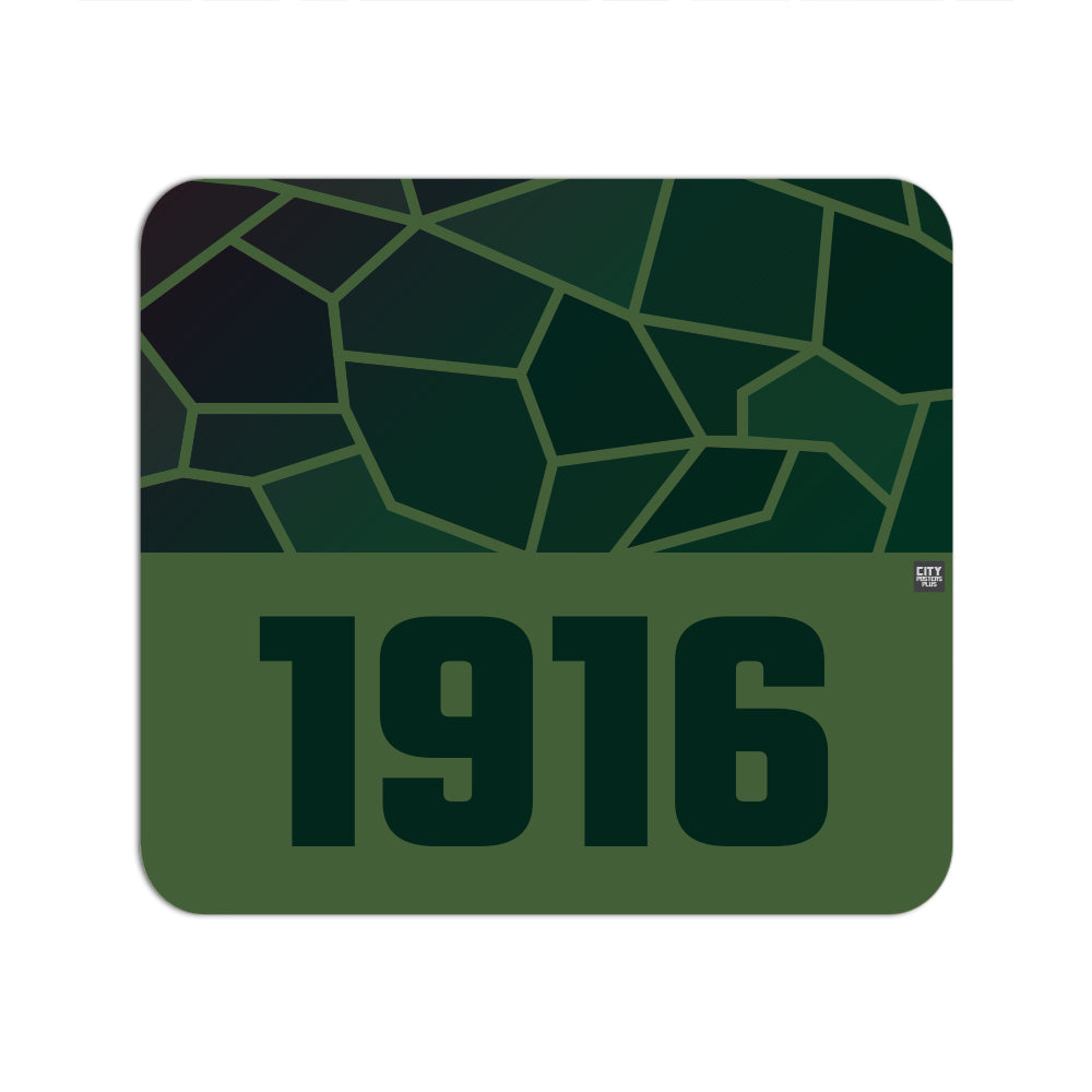 1916 Year Mouse pad (Olive Green)