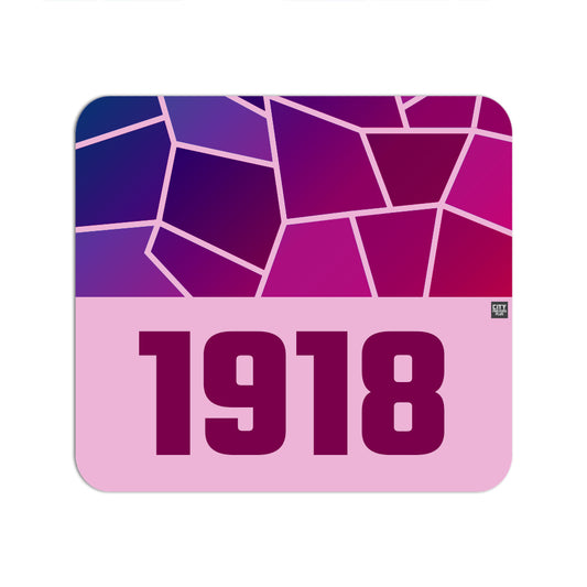 1918 Year Mouse pad (Light Pink)