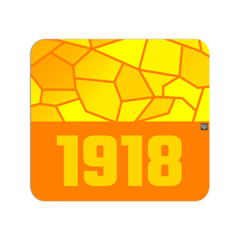 1918 Year Mouse pad (Orange)