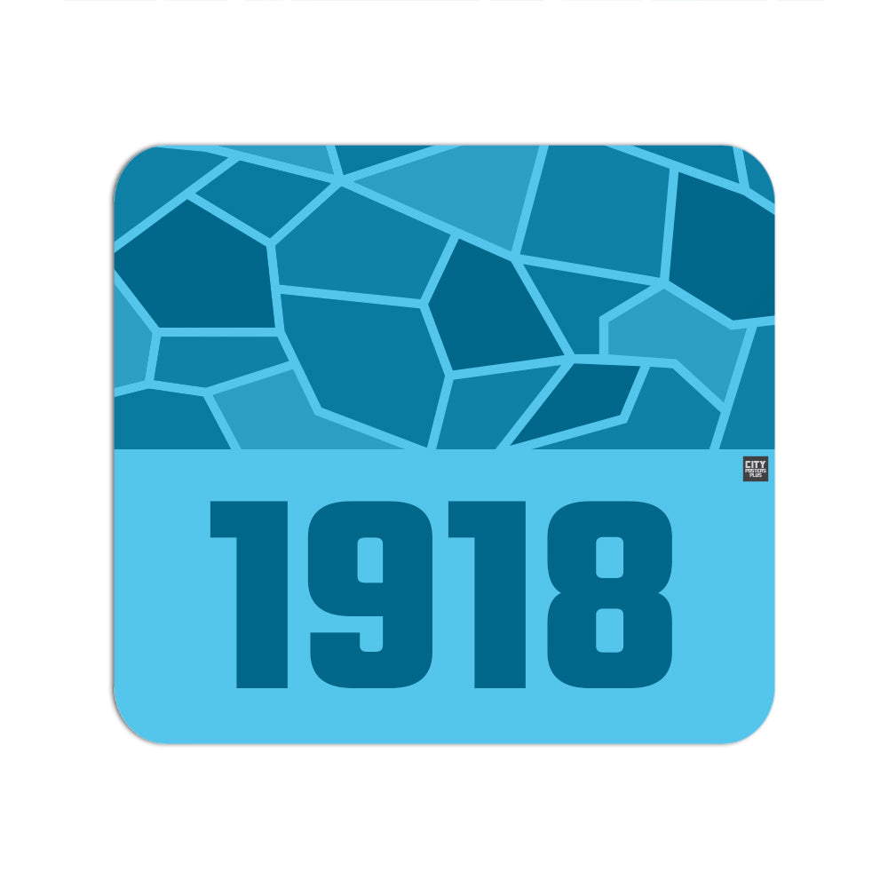 1918 Year Mouse pad (Sky Blue)