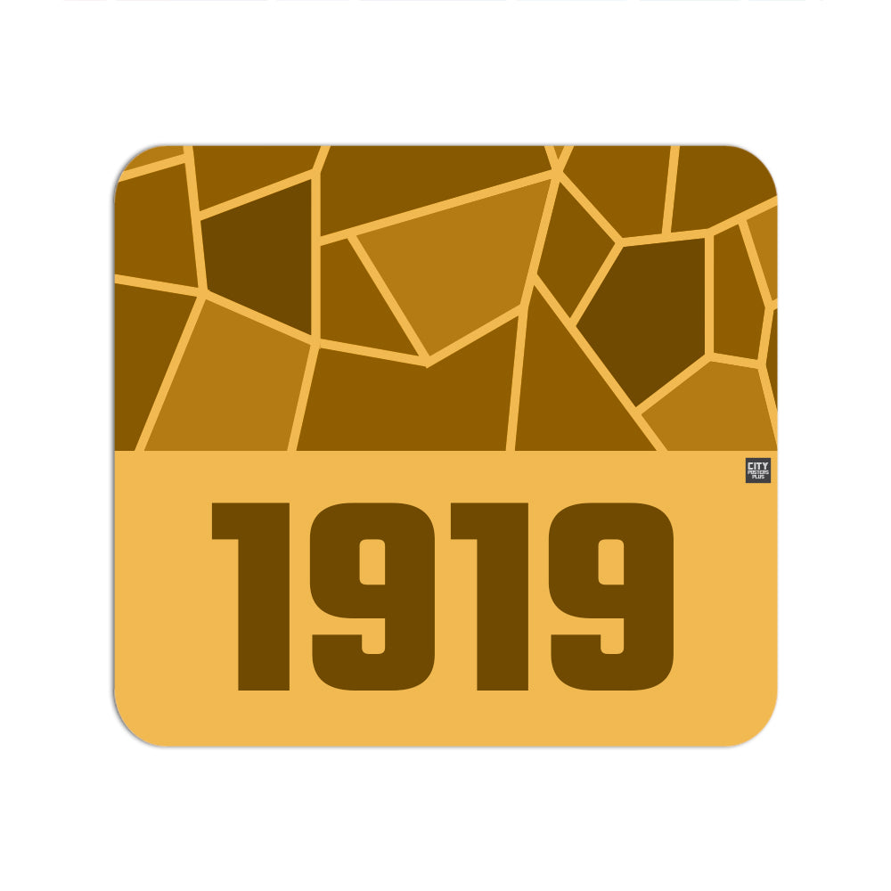 1919 Year Mouse pad (Golden Yellow)