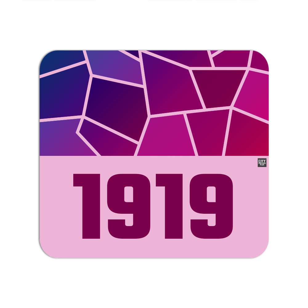 1919 Year Mouse pad (Light Pink)