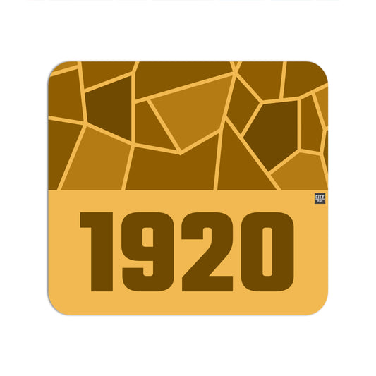 1920 Year Mouse pad (Golden Yellow)