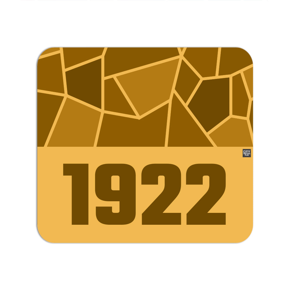 1922 Year Mouse pad (Golden Yellow)