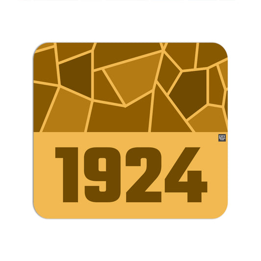 1924 Year Mouse pad (Golden Yellow)