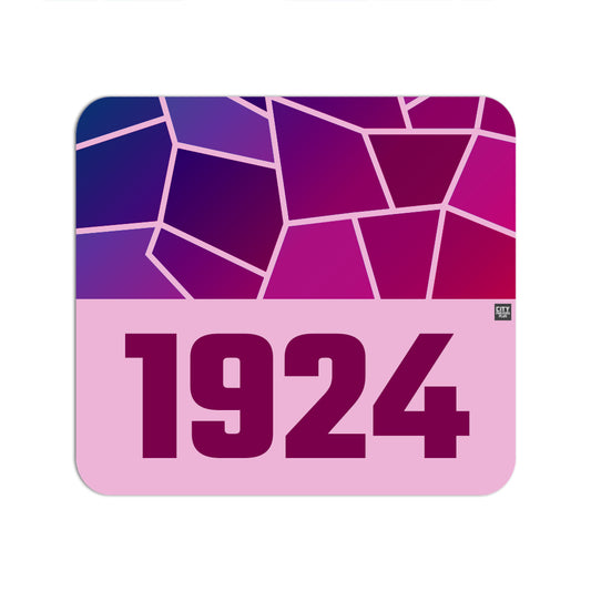 1924 Year Mouse pad (Light Pink)