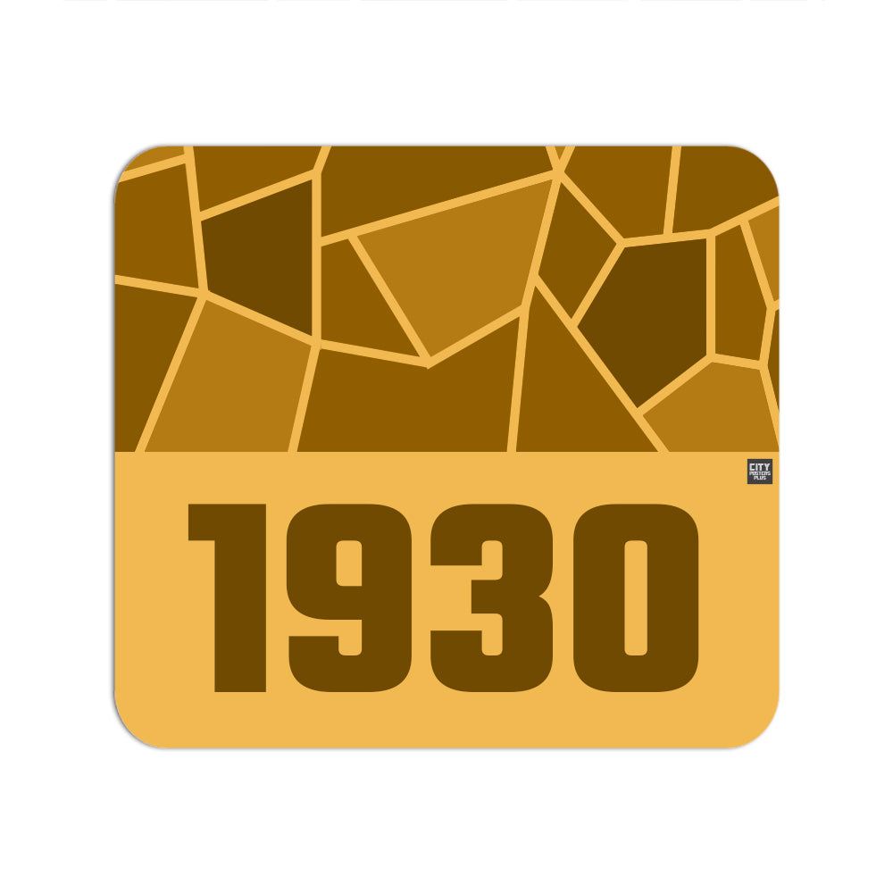 1930 Year Mouse pad (Golden Yellow)