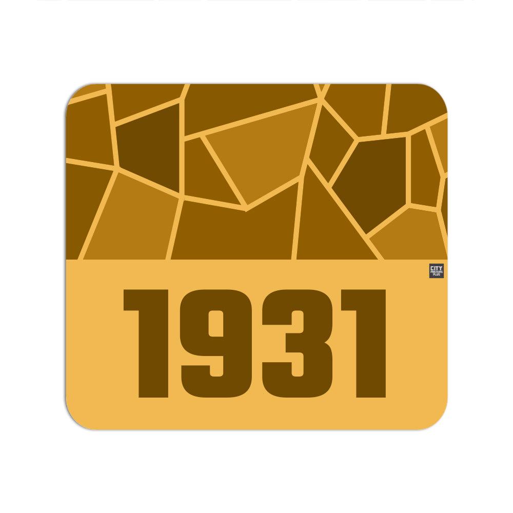 1931 Year Mouse pad (Golden Yellow)