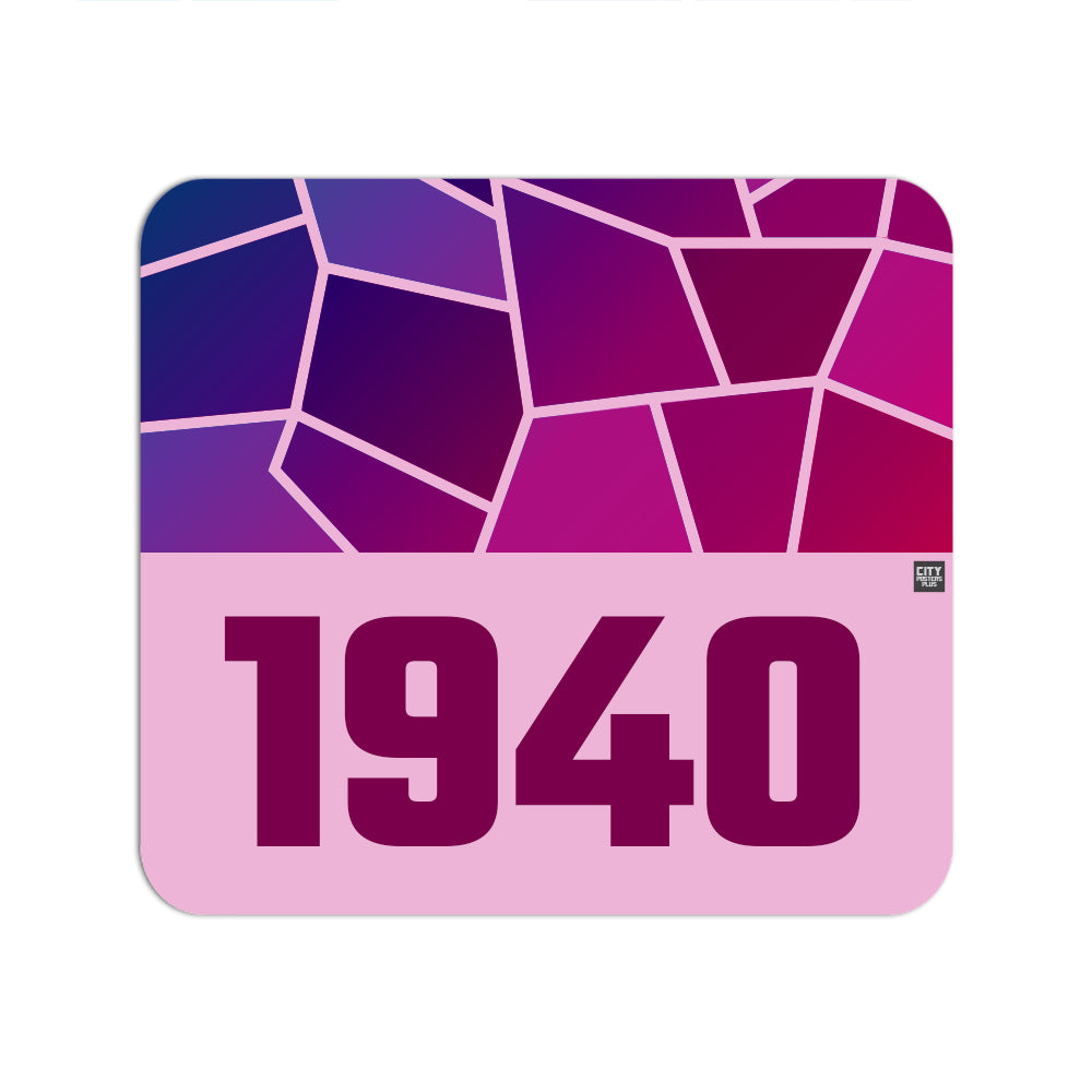 1940 Year Mouse pad (Light Pink)