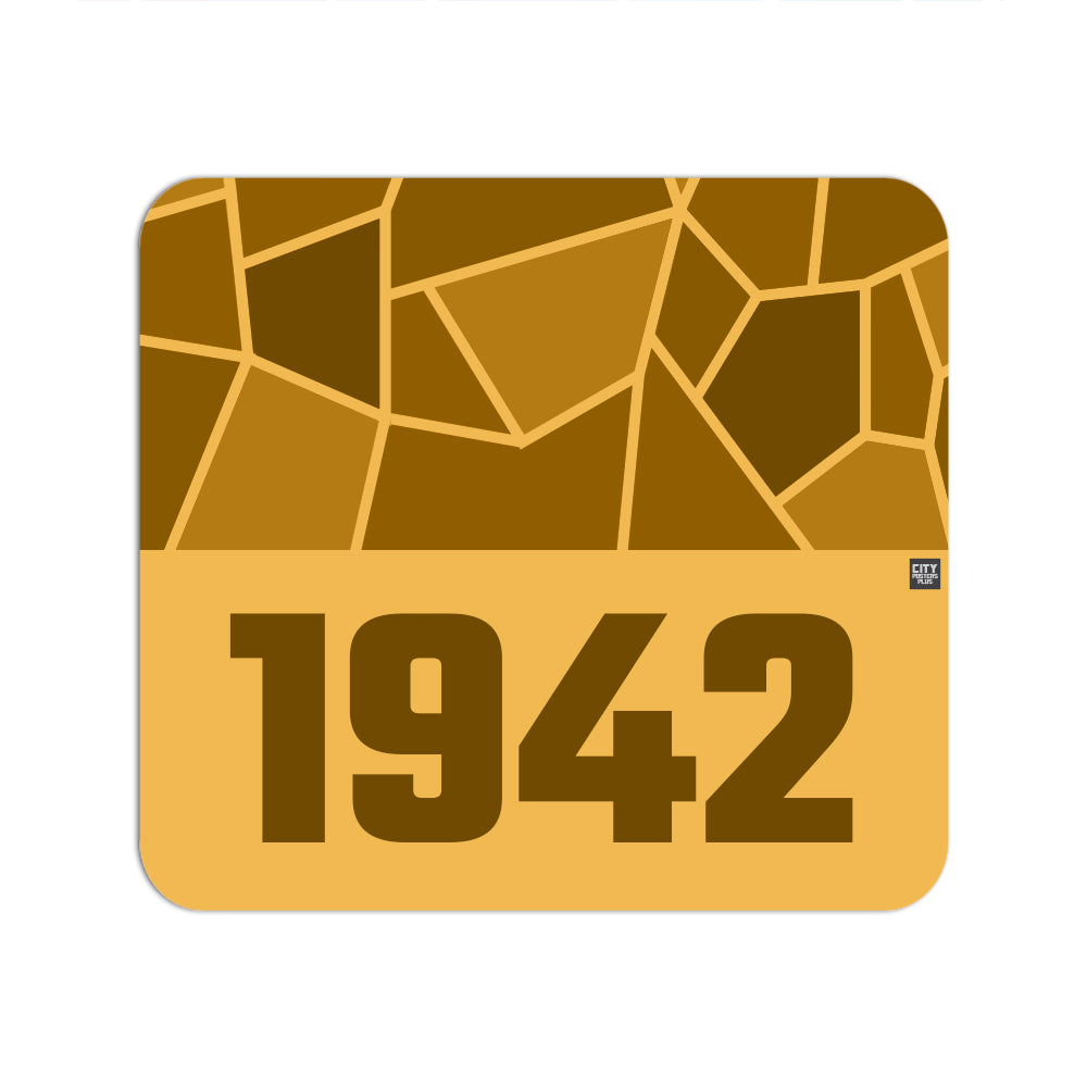 1942 Year Mouse pad (Golden Yellow)