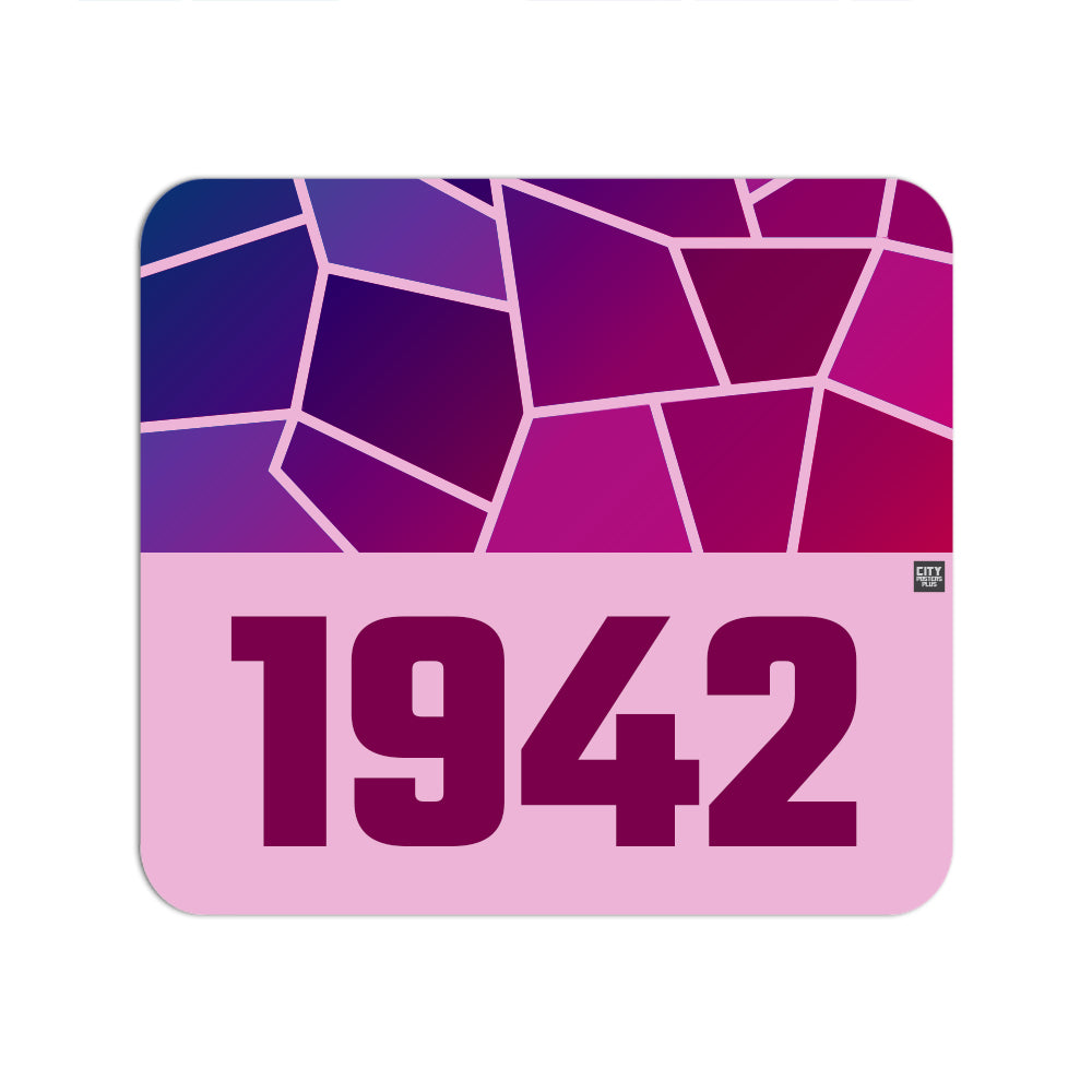 1942 Year Mouse pad (Light Pink)