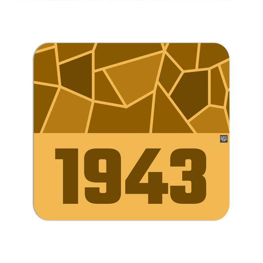 1943 Year Mouse pad (Golden Yellow)