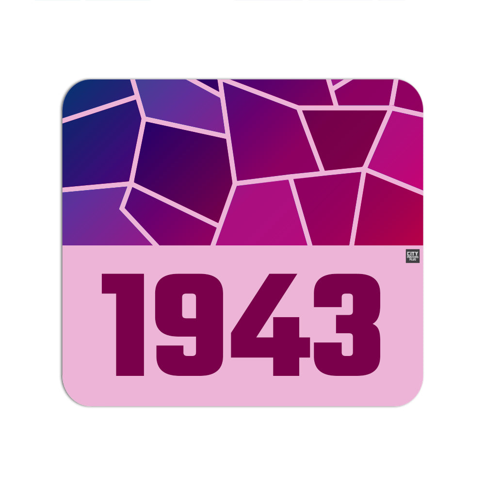 1943 Year Mouse pad (Light Pink)