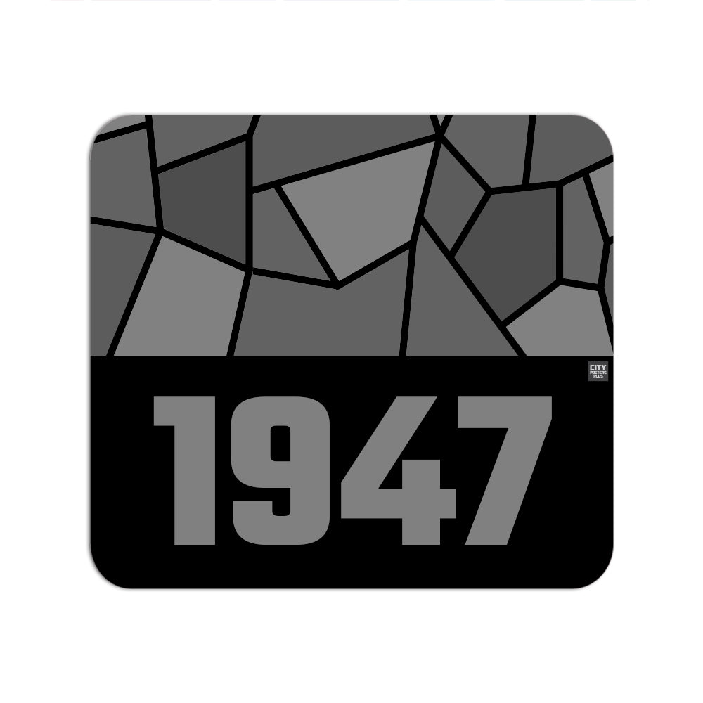 1947 Year Mouse pad (Black)