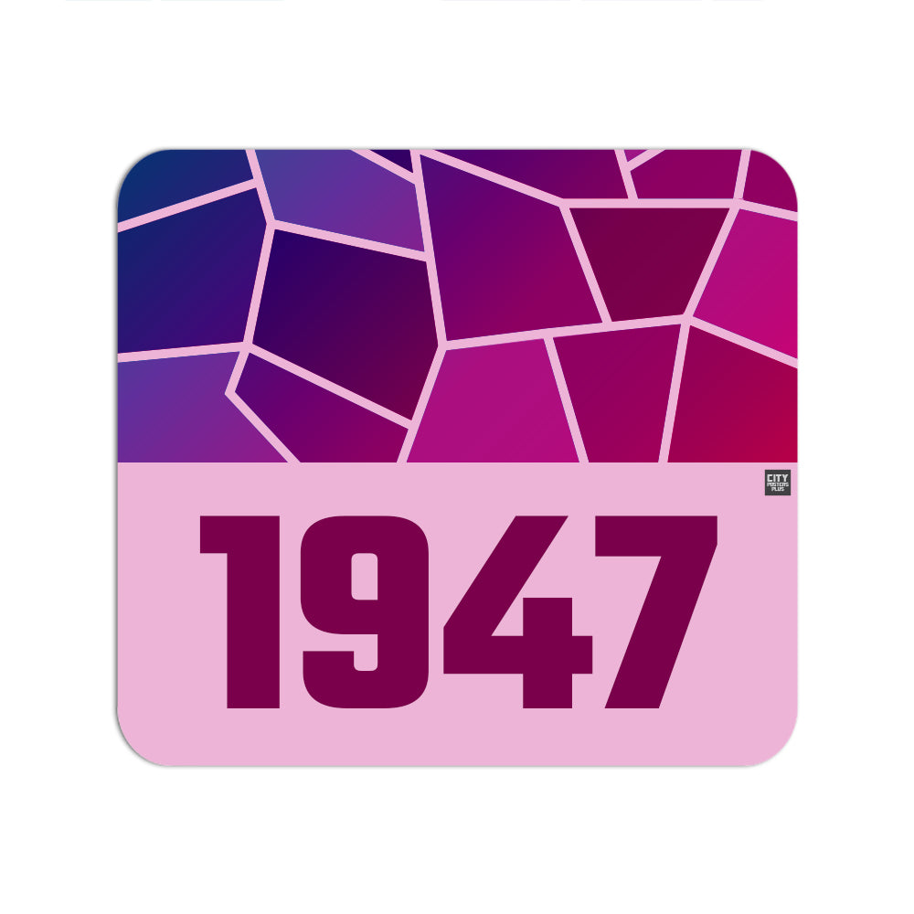 1947 Year Mouse pad (Light Pink)