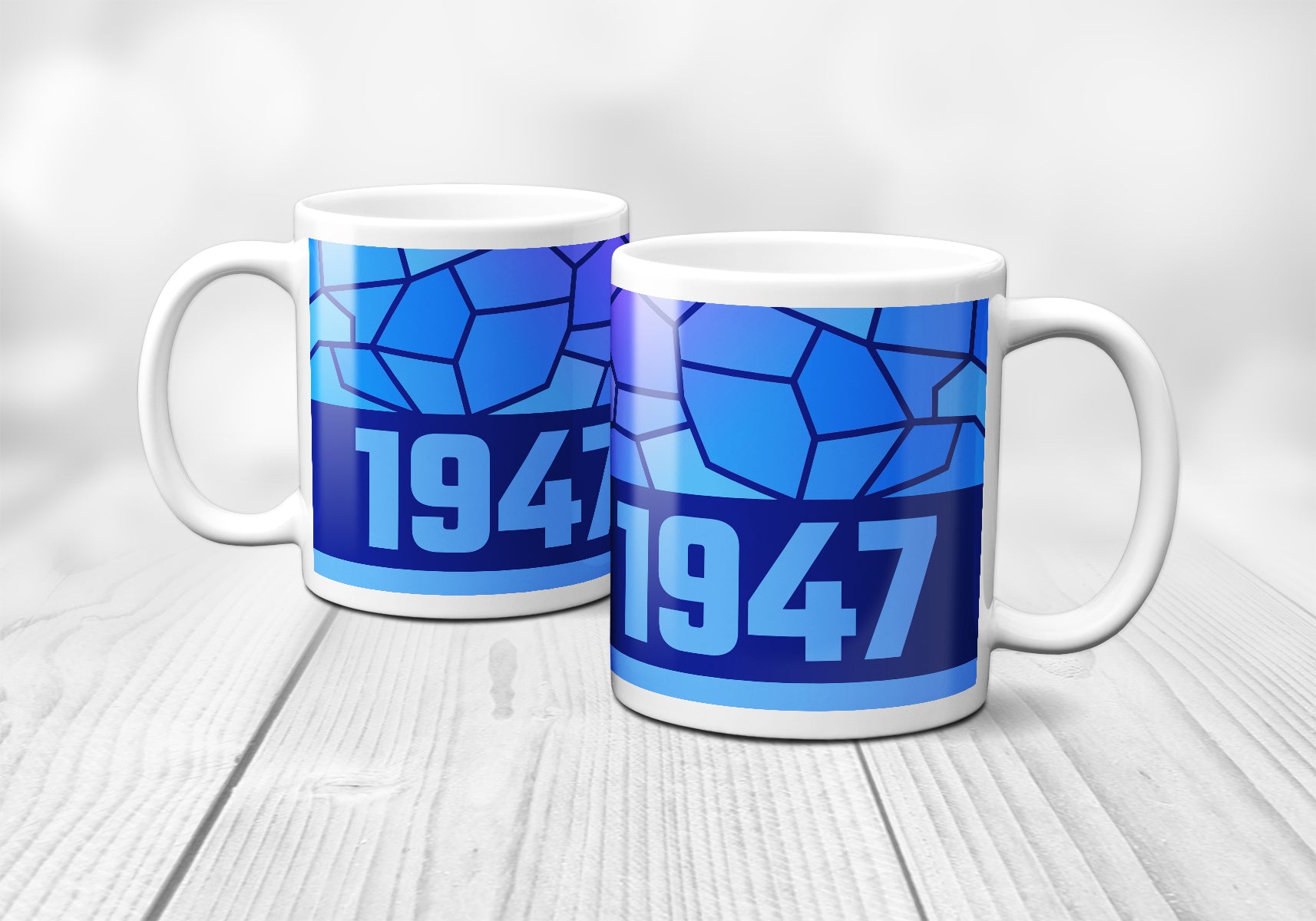 1947 Year Mug (11oz, Royal Blue)