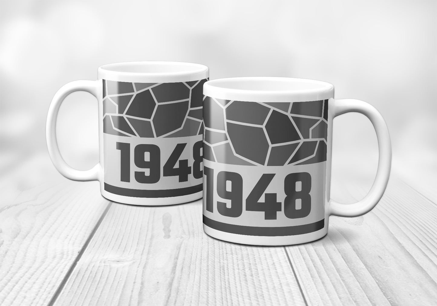 1948 Year Mug (11oz, Melange Grey)