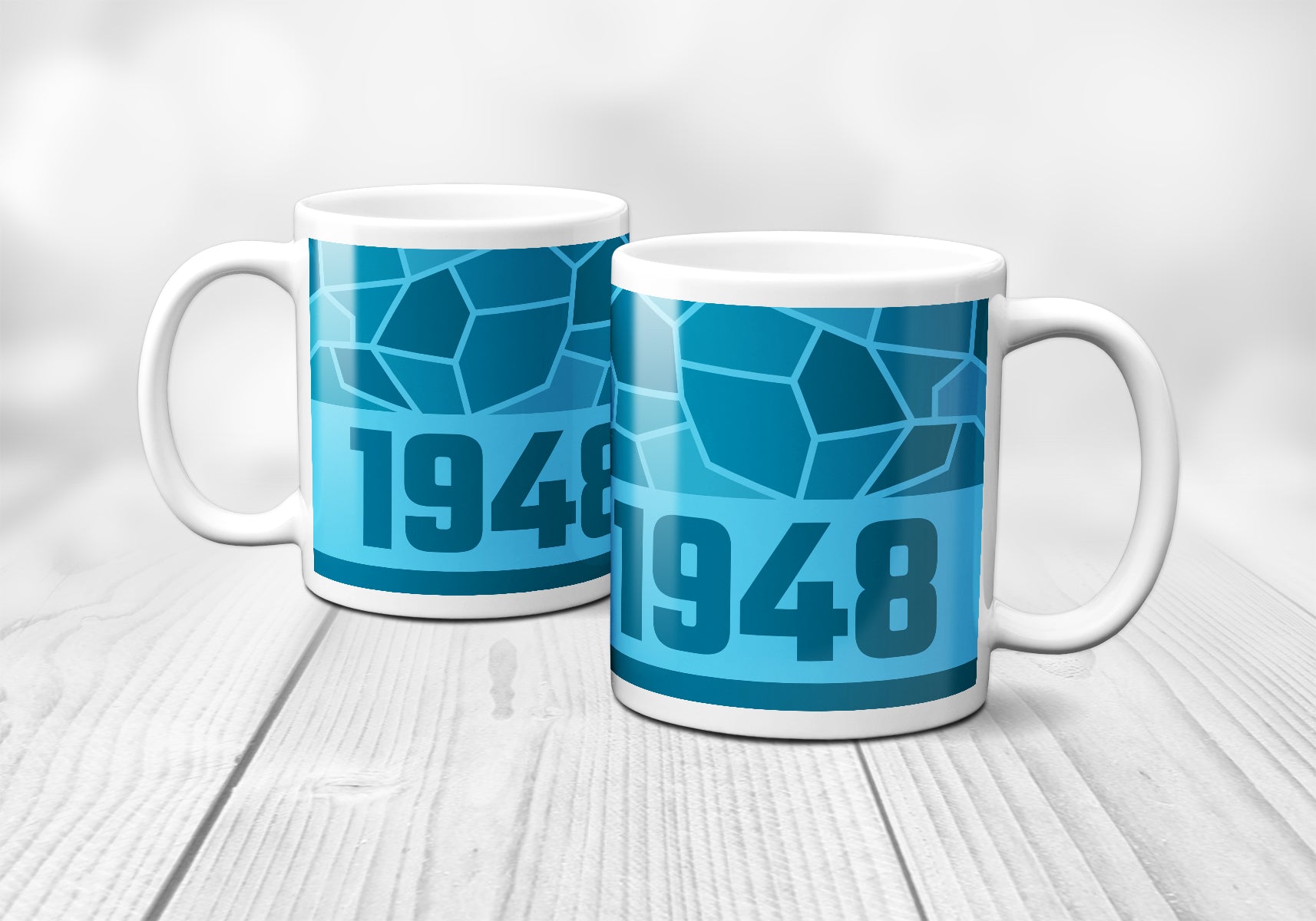 1948 Year Mug (11oz, Sky Blue)