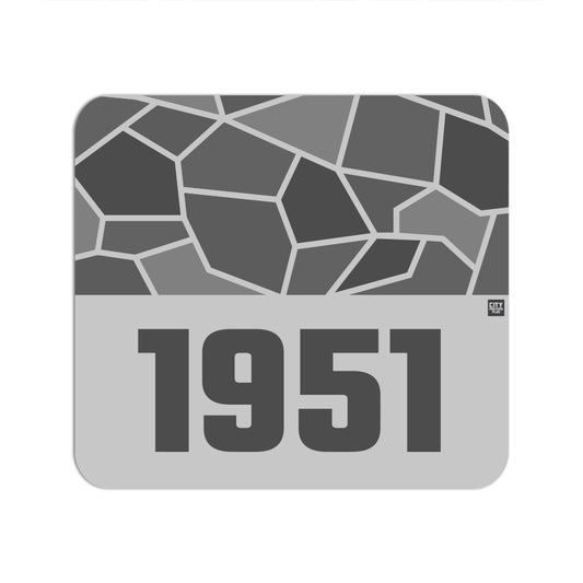 1951 Year Mouse pad (Melange Grey)