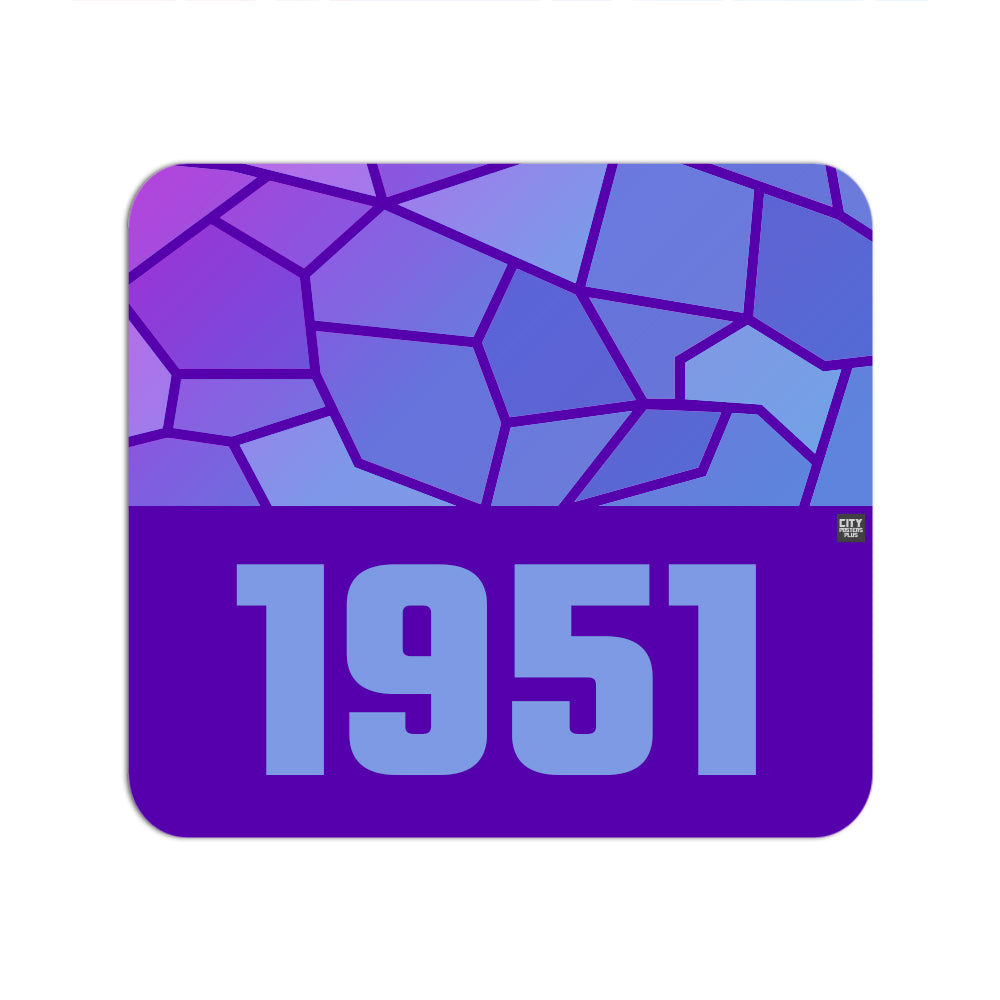 1951 Year Mouse pad (Purple)