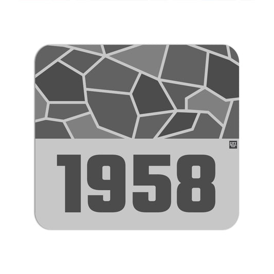 1958 Year Mouse pad (Melange Grey)