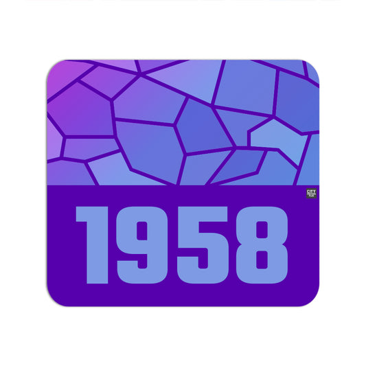 1958 Year Mouse pad (Purple)