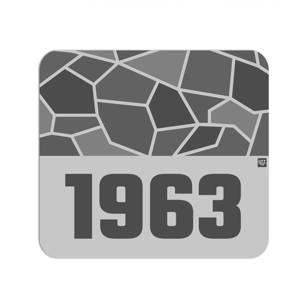 1963 Year Mouse pad (Melange Grey)