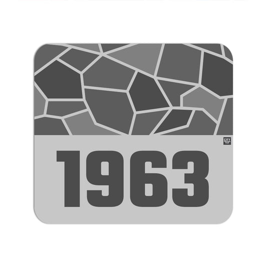 1963 Year Mouse pad (Melange Grey)