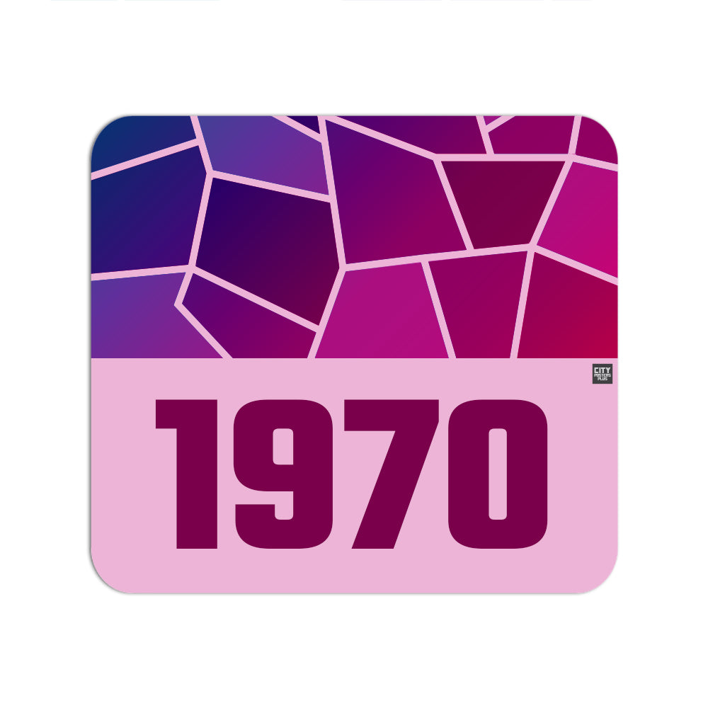 1970 Year Mouse pad (Light Pink)